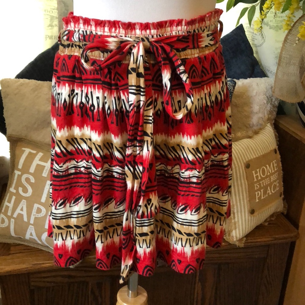 XXI Tribal pattern skater skirt Sz sm